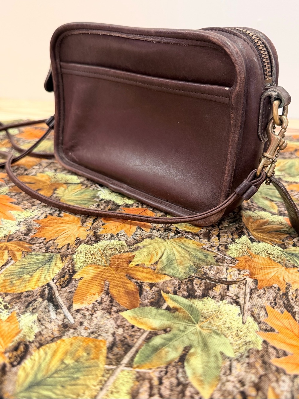 Coach Dark Brown Leather Crossbody Bag